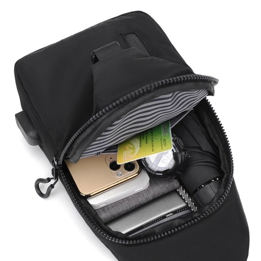 Men's Fashion Solid Color Oxford Cloth Waist Bags