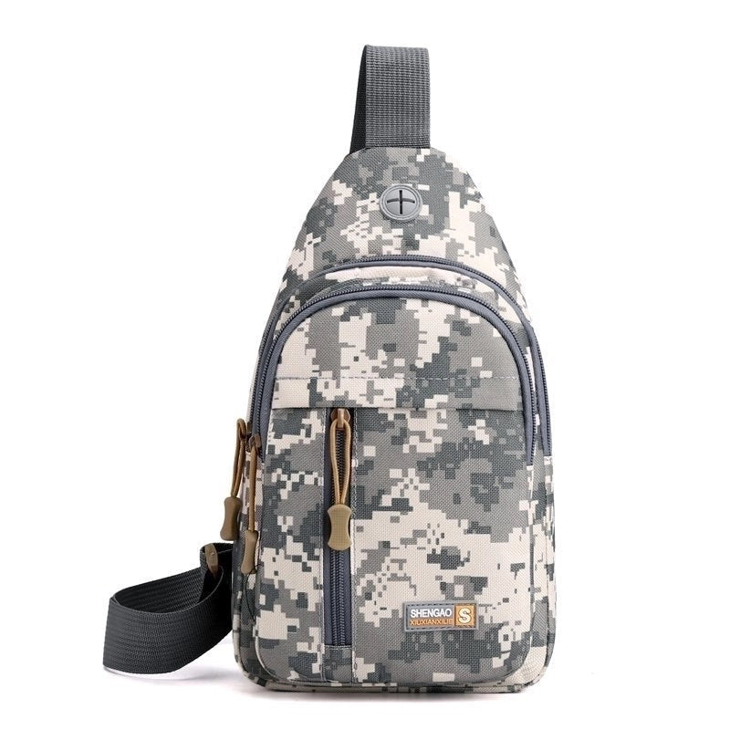 Men's Classic Style Solid Color Oxford Cloth Waist Bags