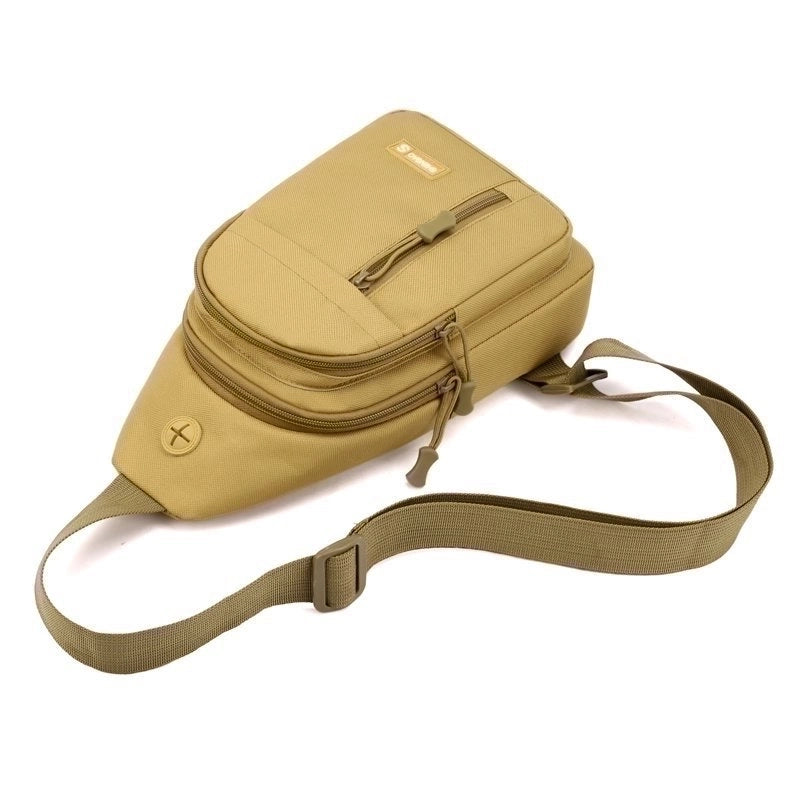 Men's Classic Style Solid Color Oxford Cloth Waist Bags