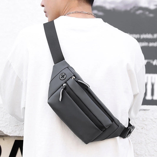 Men's Streetwear Solid Color Polyester Waist Bags