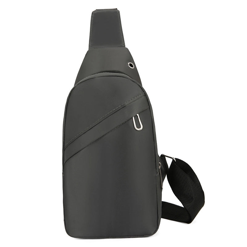 Men's Basic Streetwear Sports Solid Color Oxford Cloth Waist Bags
