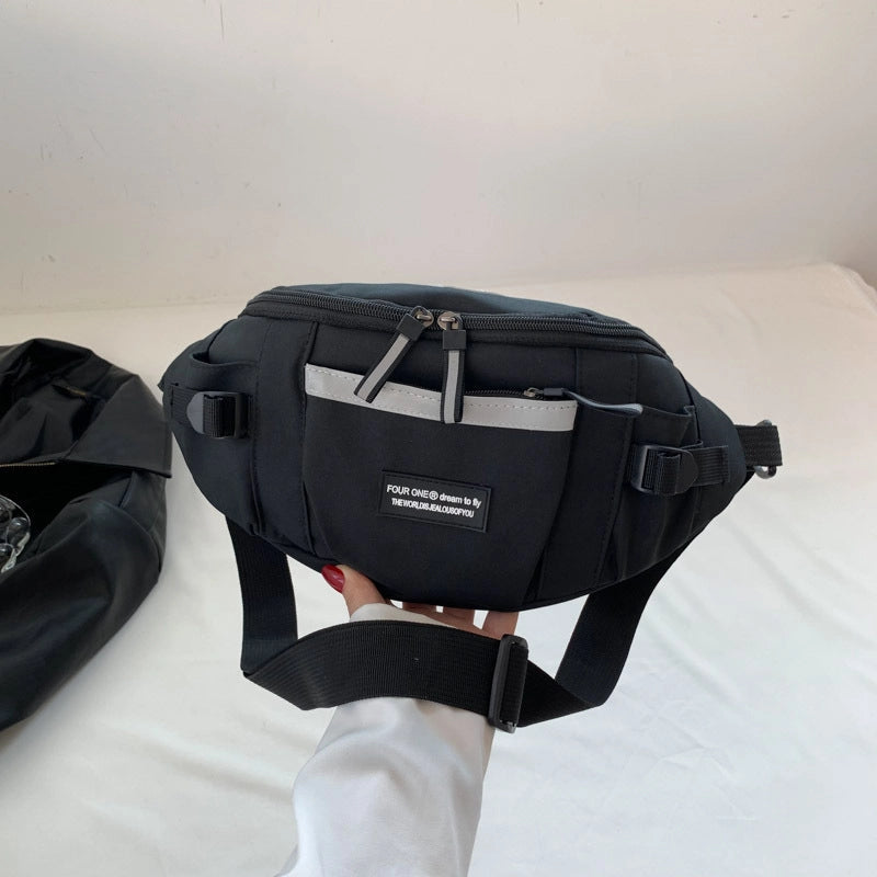 Women's Streetwear Letter Oxford Cloth Waist Bags