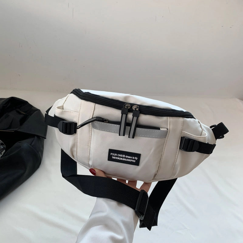 Women's Streetwear Letter Oxford Cloth Waist Bags
