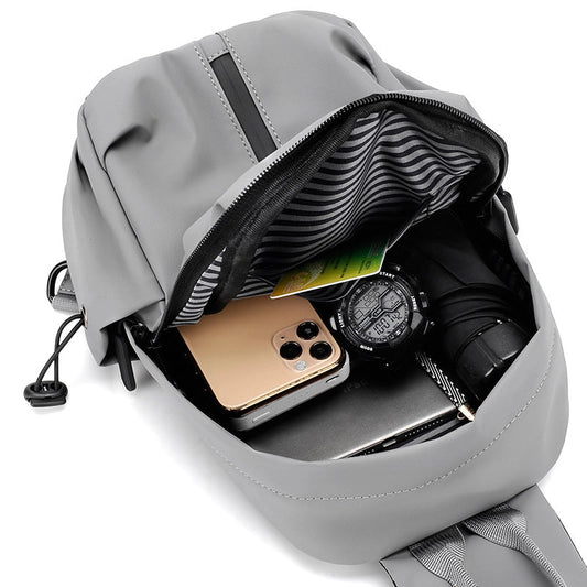 Men's Classic Style Solid Color Polyester Waist Bags