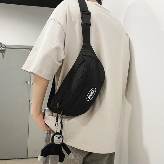 Unisex Vacation Sports Solid Color Nylon Waist Bags