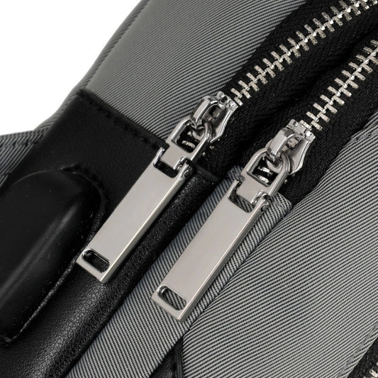 Men's Medium Oxford Cloth Solid Color Streetwear Square Lock Clasp Fanny Pack