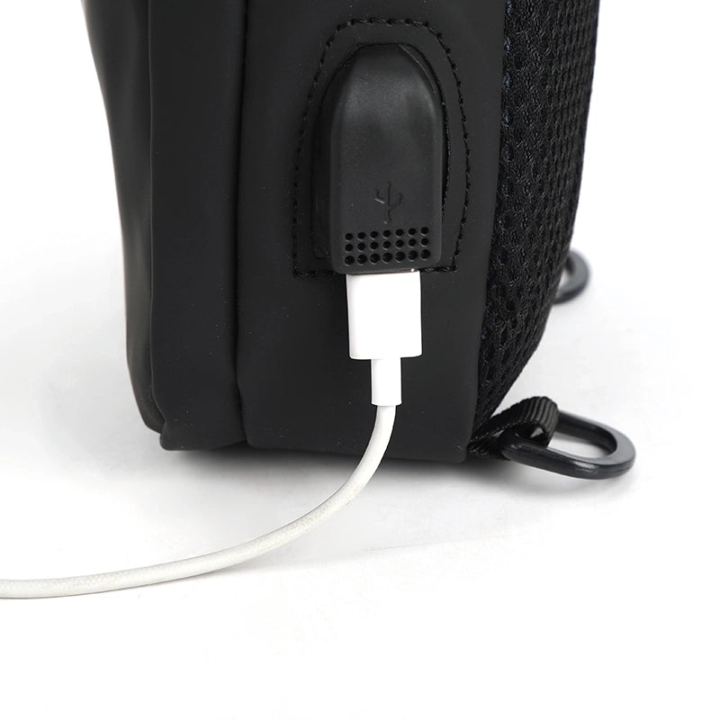 Unisex Solid Color Oxford Cloth Sewing Thread Zipper Fanny Pack