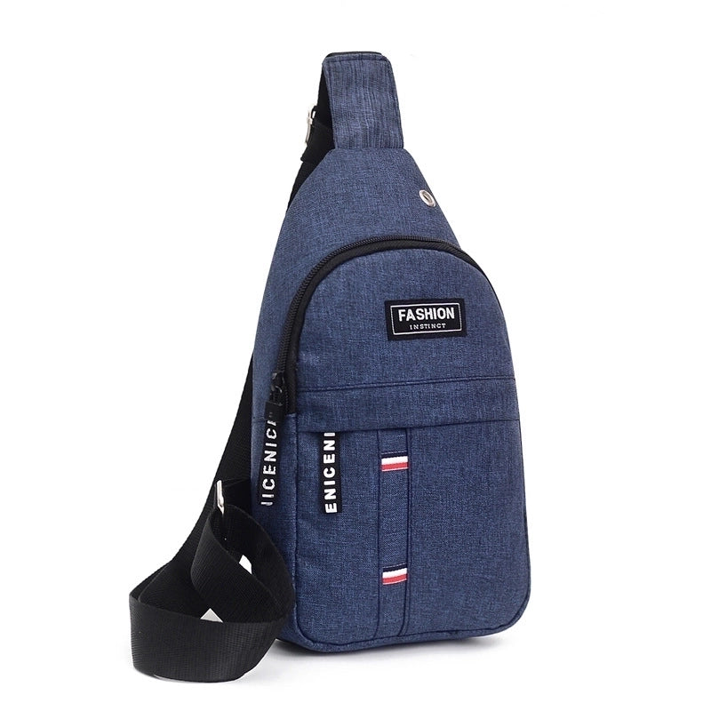 Men's Sports Solid Color Canvas Waist Bags