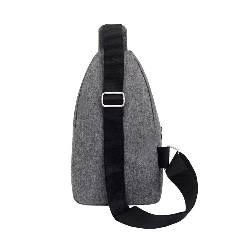 Men's Sports Solid Color Canvas Waist Bags