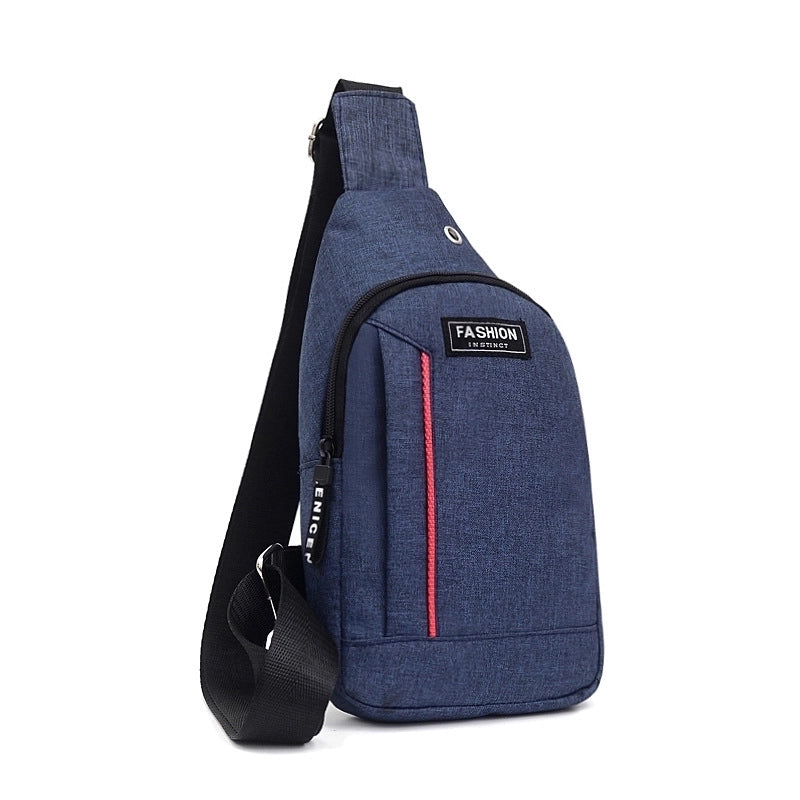 Men's Sports Solid Color Canvas Waist Bags