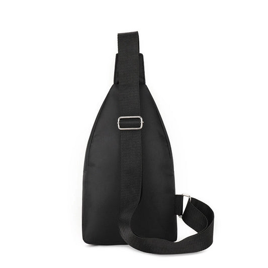 Men's Solid Color Canvas Zipper Fanny Pack