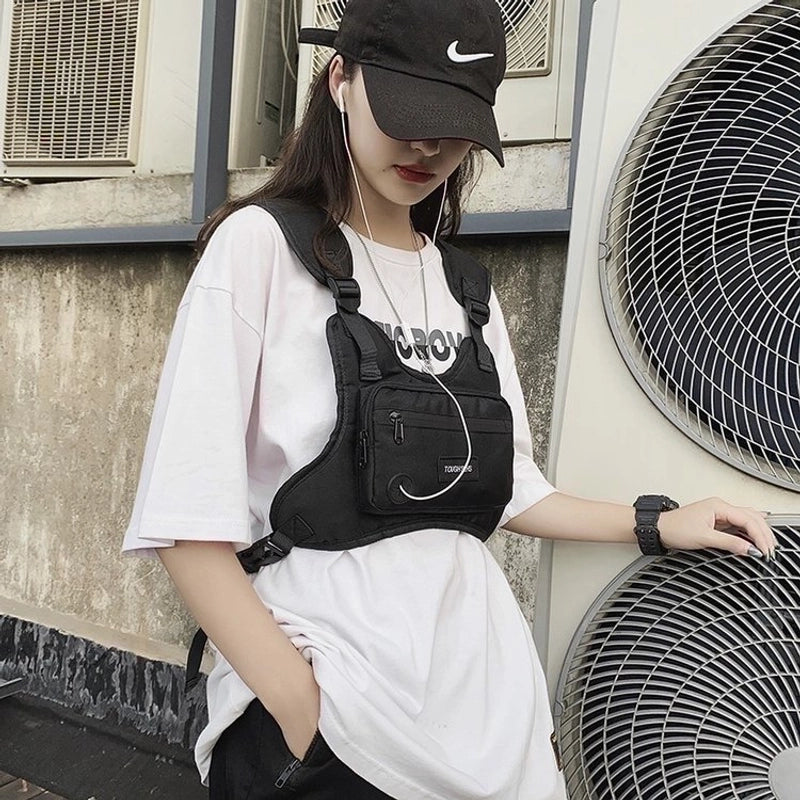 Women's Streetwear Solid Color Oxford Cloth Waist Bags