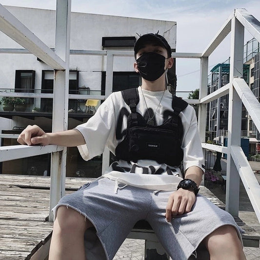 Women's Streetwear Solid Color Oxford Cloth Waist Bags