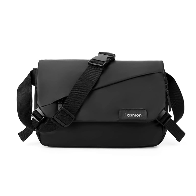 Men's Solid Color Oxford Cloth Sewing Thread Zipper Fanny Pack Hiking Backpack