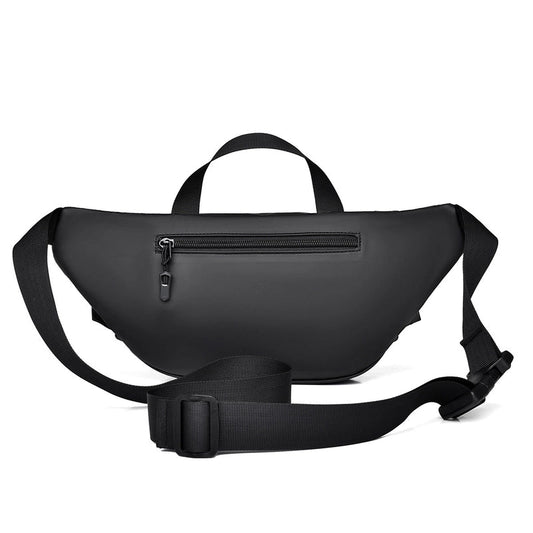 Men's Solid Color Oxford Cloth Zipper Fanny Pack