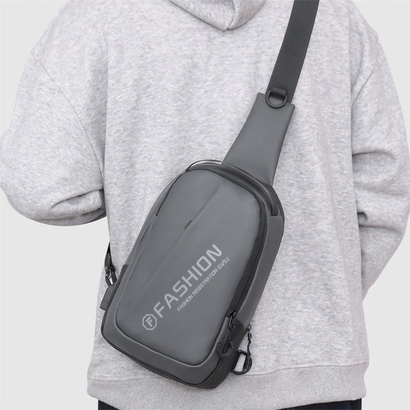 Women's Men's Solid Color Nylon Zipper Fanny Pack