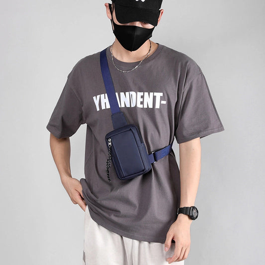 Men's Streetwear Solid Color Nylon Men's Waist Bags