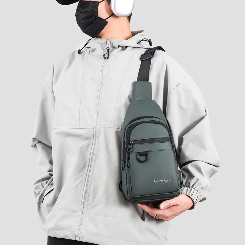 Unisex Sports Solid Color Nylon Men's Waist Bags