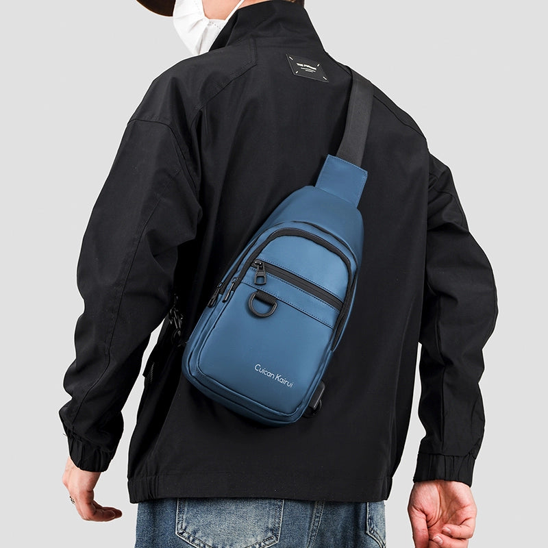 Unisex Sports Solid Color Nylon Men's Waist Bags