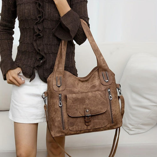 Vintage Charm Stylish Leather Shoulder Bag