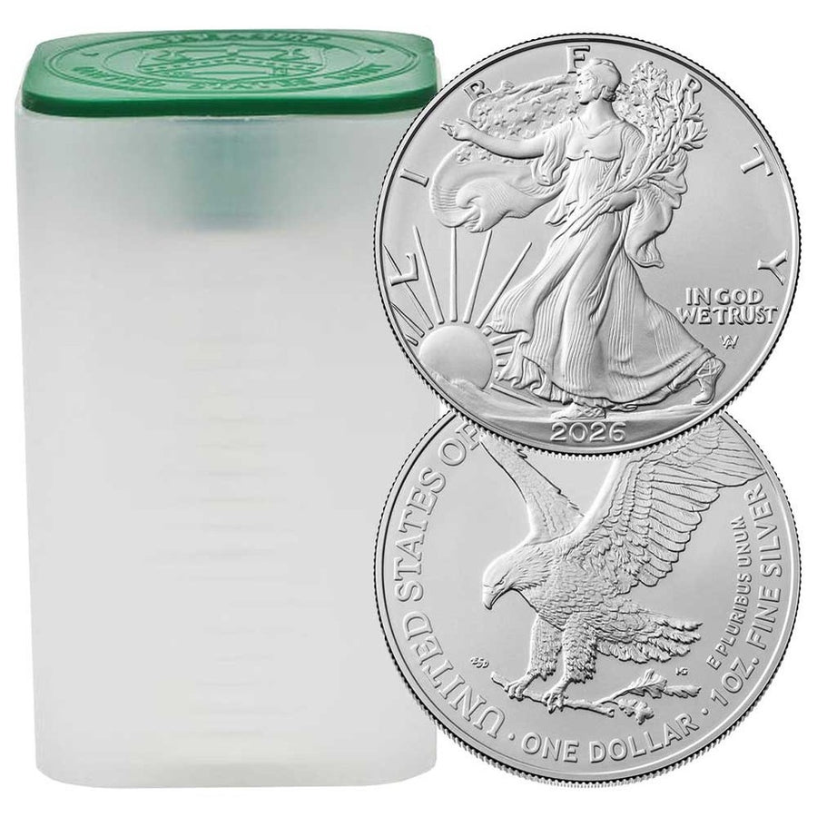 Roll of 200 - 2026 $1 American Silver Eagle 1 oz BU / U.S. Mint Sealed 1