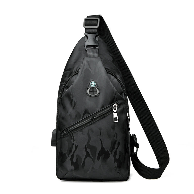 New Fashion Men's Shoulder Messenger Bag Shoulder Bag Korean Leisure Chest Bag Men's Bag