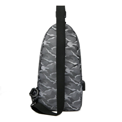 New Fashion Men's Shoulder Messenger Bag Shoulder Bag Korean Leisure Chest Bag Men's Bag