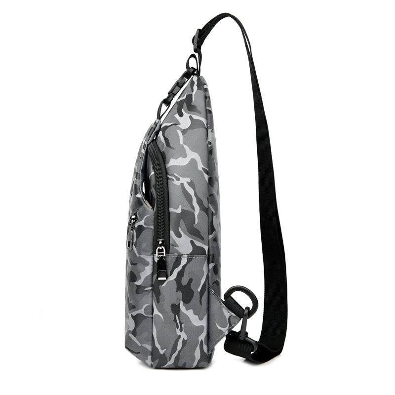 New Fashion Men's Shoulder Messenger Bag Shoulder Bag Korean Leisure Chest Bag Men's Bag