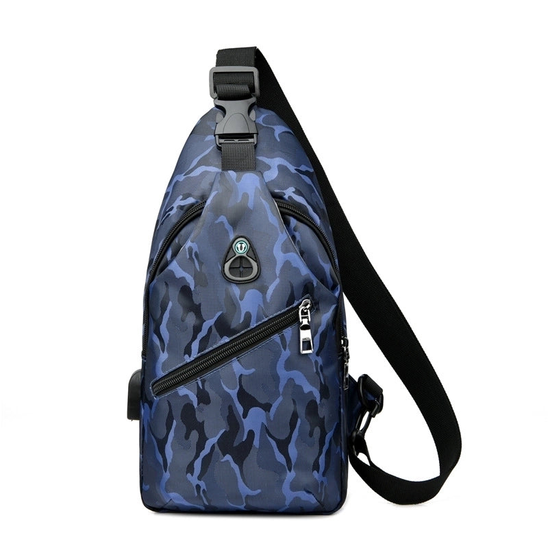 New Fashion Men's Shoulder Messenger Bag Shoulder Bag Korean Leisure Chest Bag Men's Bag