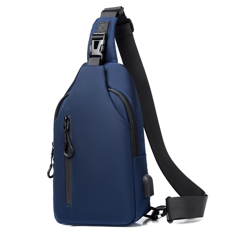 Men's Fashion Solid Color Oxford Cloth Waist Bags