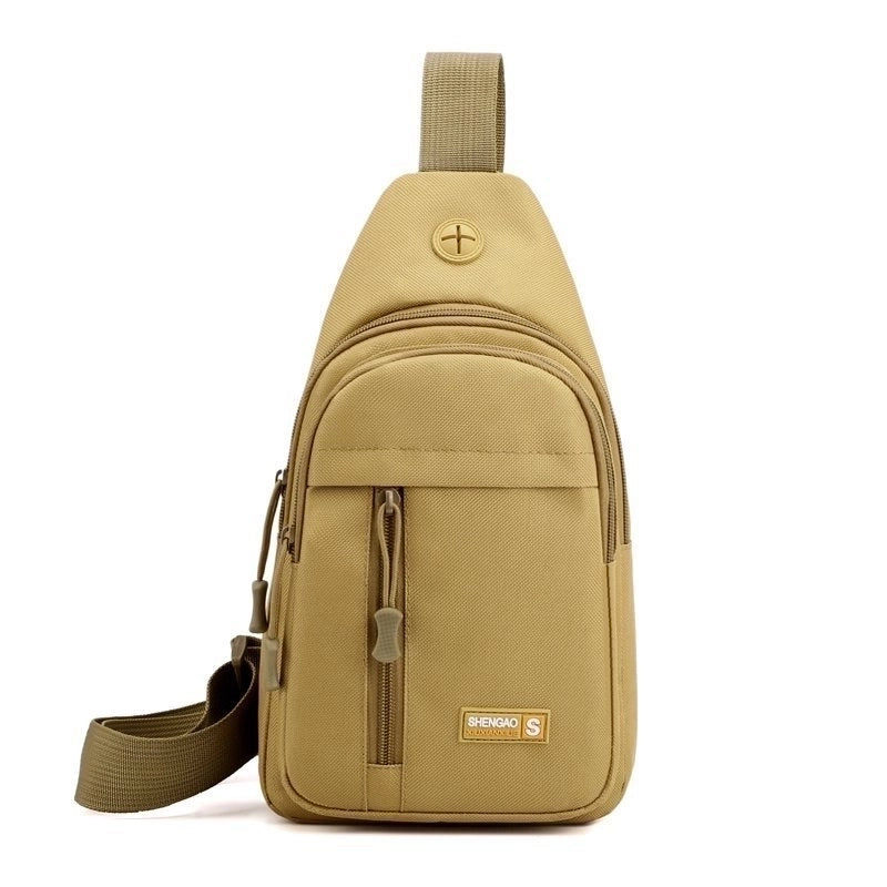 Men's Classic Style Solid Color Oxford Cloth Waist Bags
