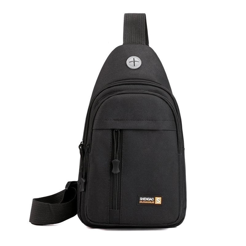 Men's Classic Style Solid Color Oxford Cloth Waist Bags