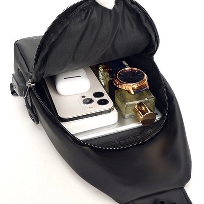 Men's Sports Solid Color Polyester Waterproof Waist Bags