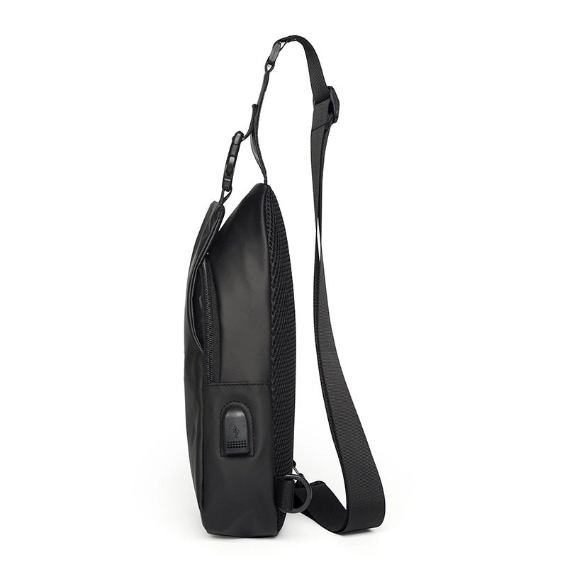 Men's Sports Solid Color Polyester Waterproof Waist Bags