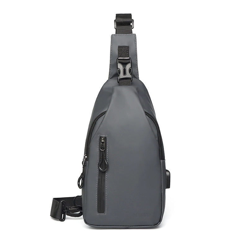 Men's Sports Solid Color Polyester Waterproof Waist Bags