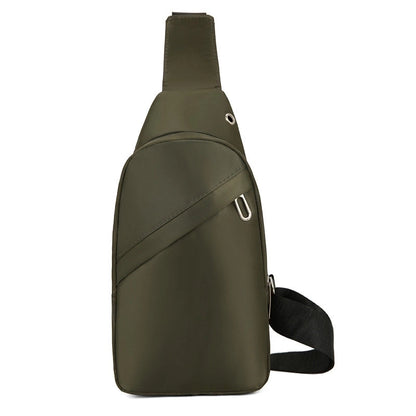 Men's Basic Streetwear Sports Solid Color Oxford Cloth Waist Bags