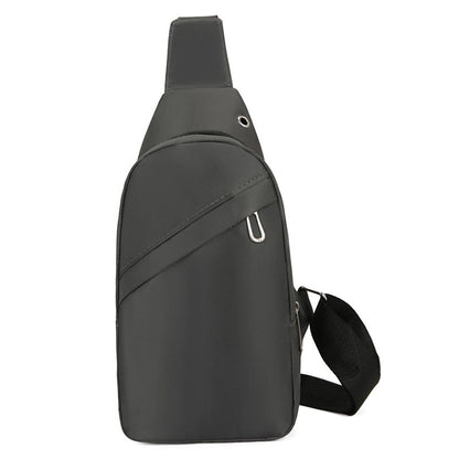 Men's Basic Streetwear Sports Solid Color Oxford Cloth Waist Bags