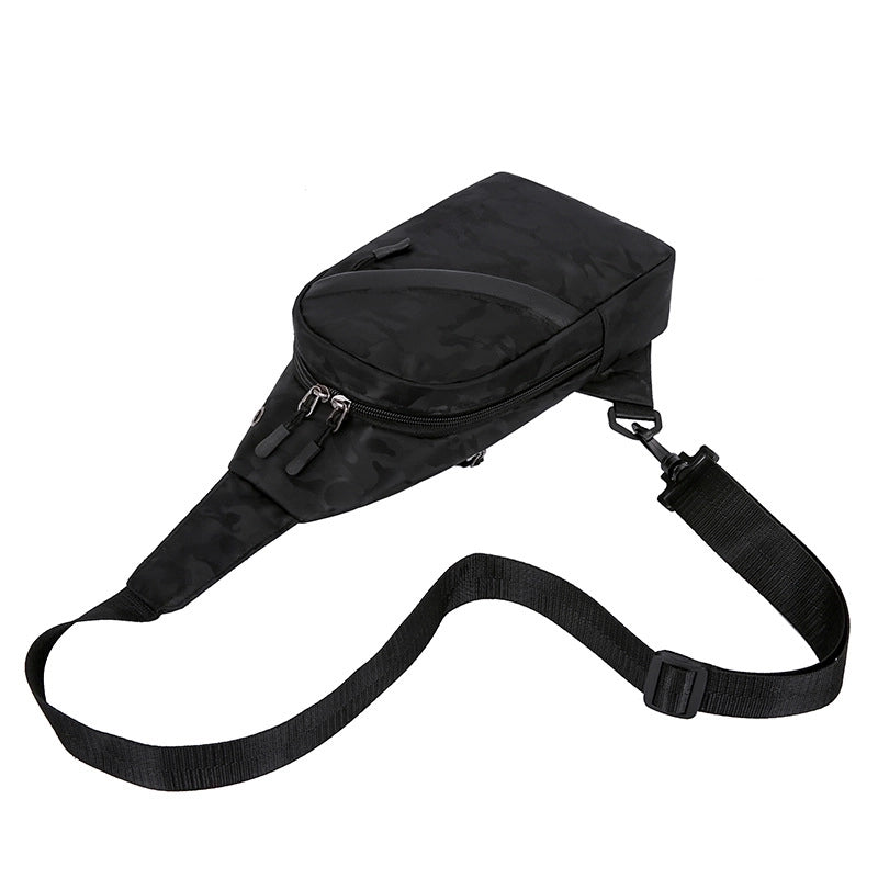 Men's Basic Classic Style Solid Color Polyester Waist Bags