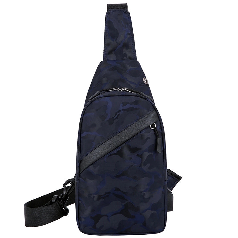 Men's Basic Classic Style Solid Color Polyester Waist Bags