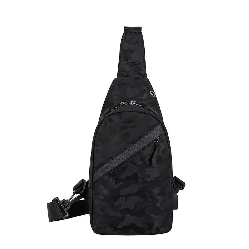 Men's Basic Classic Style Solid Color Polyester Waist Bags