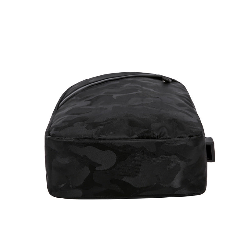 Men's Basic Classic Style Solid Color Polyester Waist Bags