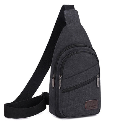 Men's Vintage Style Solid Color Canvas Waist Bags
