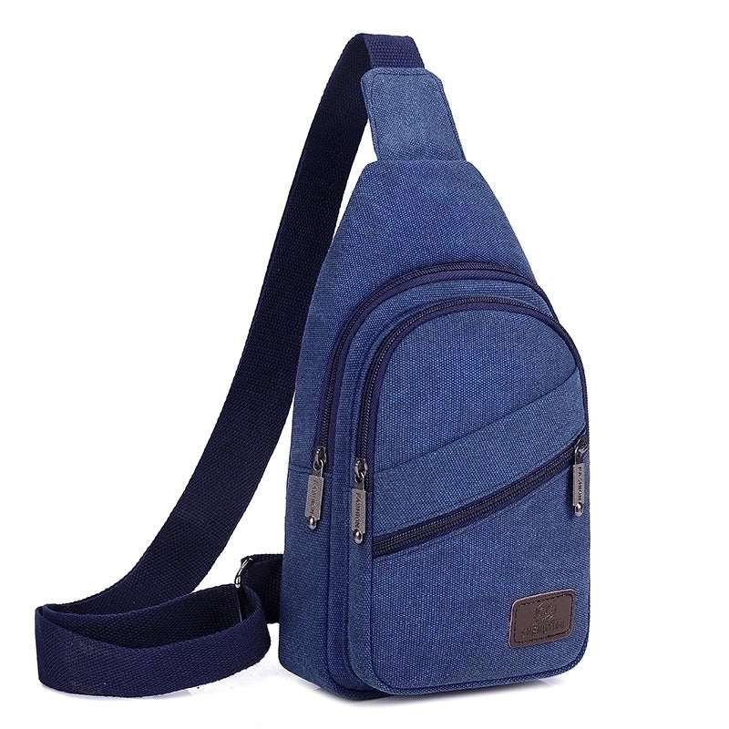 Men's Vintage Style Solid Color Canvas Waist Bags