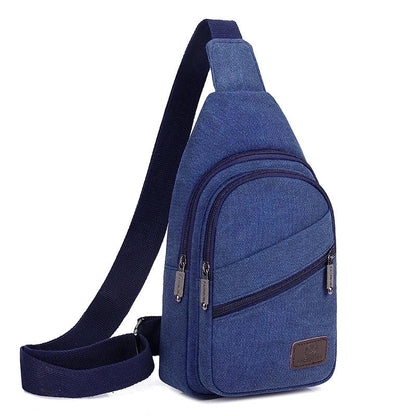 Men's Vintage Style Solid Color Canvas Waist Bags