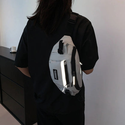 Women's Streetwear Letter Oxford Cloth Waist Bags