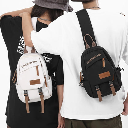 Unisex Streetwear Sports Solid Color Nylon Waist Bags