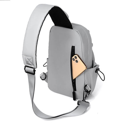 Men's Classic Style Solid Color Polyester Waist Bags