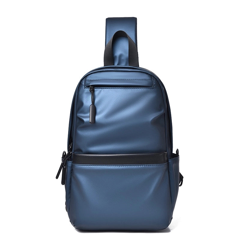 Men's Basic Solid Color Polyester Waist Bags