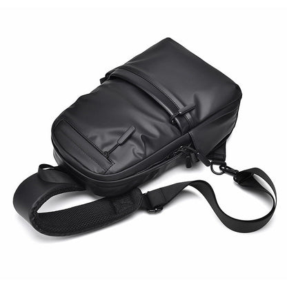 Men's Basic Solid Color Polyester Waist Bags