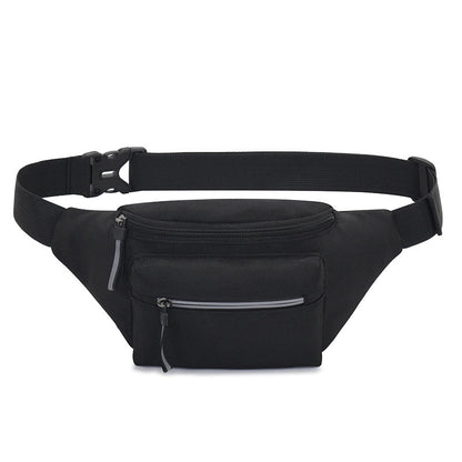 Men's Classic Style Stripe Nylon Waterproof Waist Bags